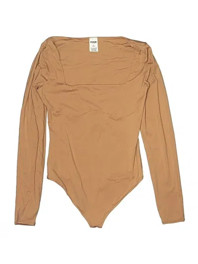 Pre-owned Victoria's Secret Pink Bodysuit In Brown