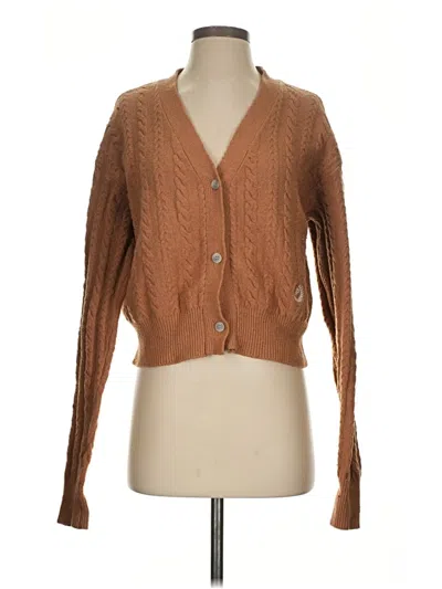 Pre-owned Victoria's Secret Pink Cardigan Sweater In Brown