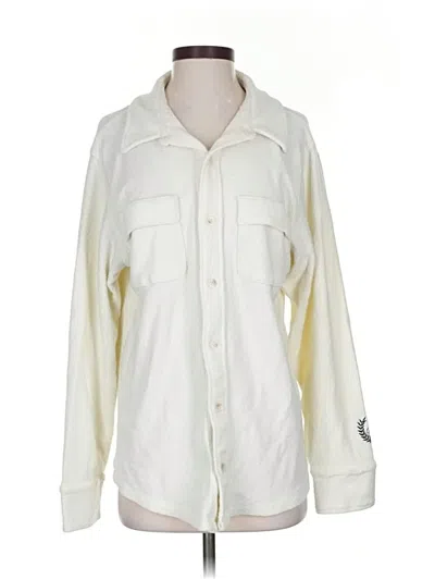 Pre-owned Victoria's Secret Pink Cardigan Sweater In White