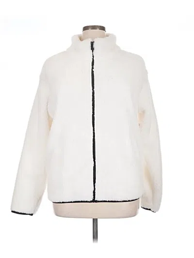 Pre-owned Victoria's Secret Pink Cardigan Sweater In White