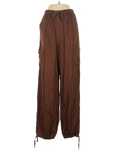 Pre-owned Victoria's Secret Pink Cargo Pants In Brown