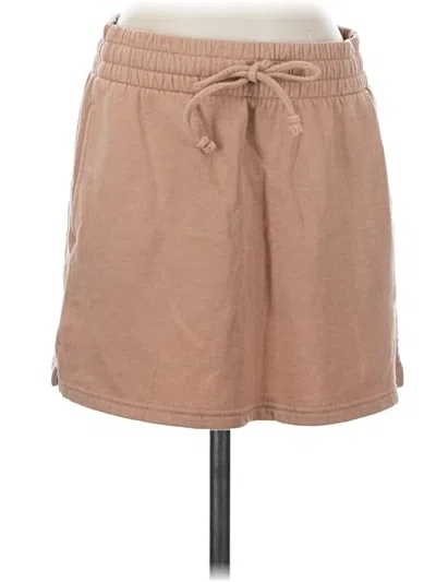 Pre-owned Victoria's Secret Pink Casual Skirt In Tan