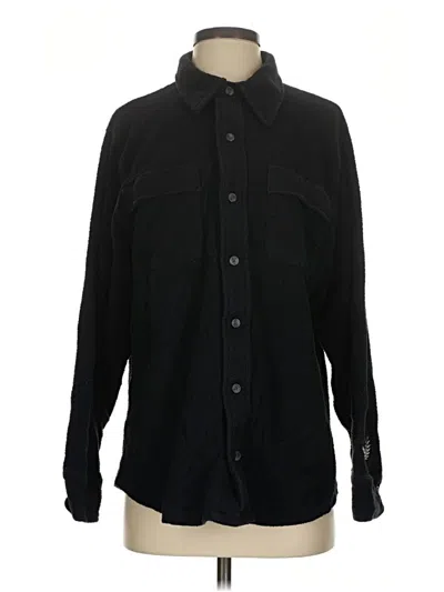 Pre-owned Victoria's Secret Pink Fleece Jacket In Black