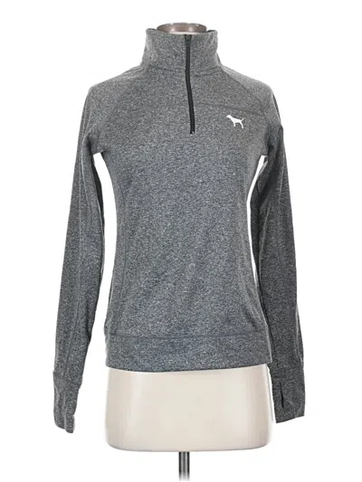 Pre-owned Victoria's Secret Pink Fleece Jacket In Gray