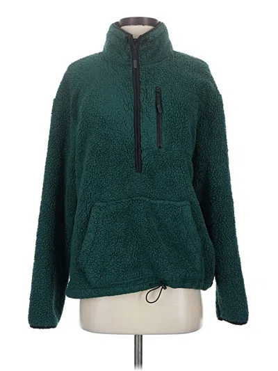 Pre-owned Victoria's Secret Pink Fleece Jacket In Teal