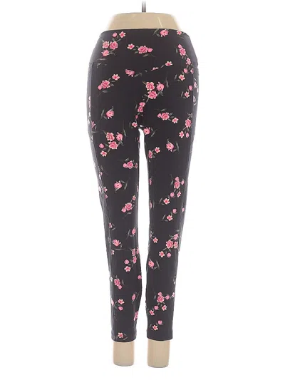 Pre-owned Victoria's Secret Pink Leggings In Black