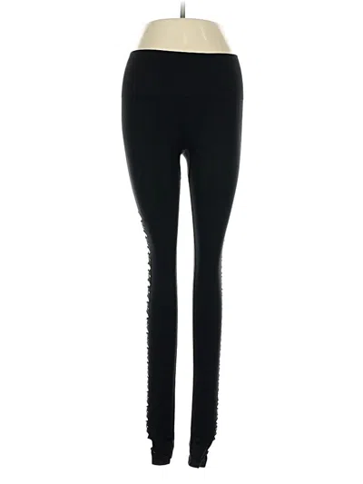 Pre-owned Victoria's Secret Pink Leggings In Black