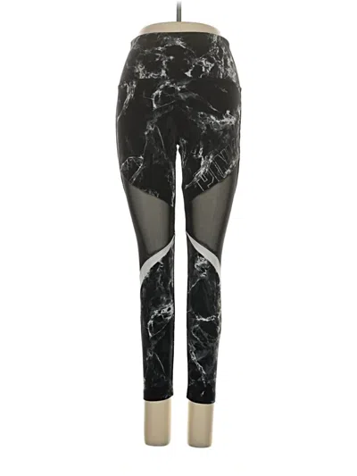 Pre-owned Victoria's Secret Pink Leggings In Black