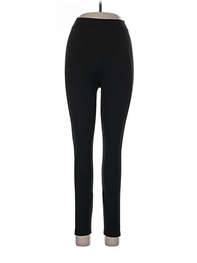 Pre-owned Victoria's Secret Pink Leggings In Black