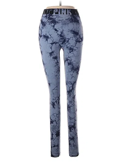 Pre-owned Victoria's Secret Pink Leggings In Blue