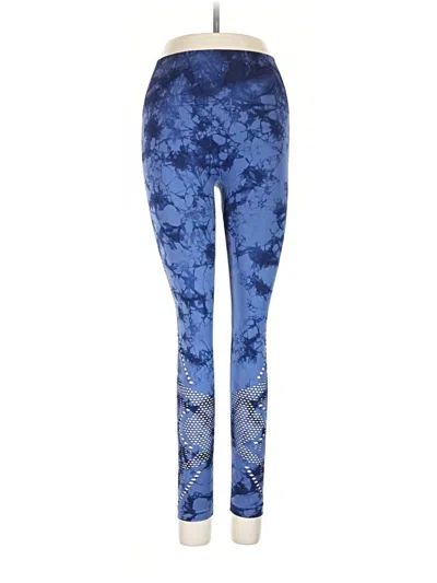 Pre-owned Victoria's Secret Pink Leggings In Blue