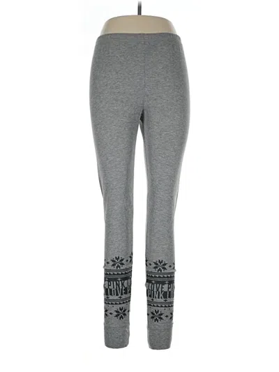 Pre-owned Victoria's Secret Pink Leggings In Gray