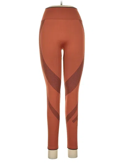 Pre-owned Victoria's Secret Pink Leggings In Orange