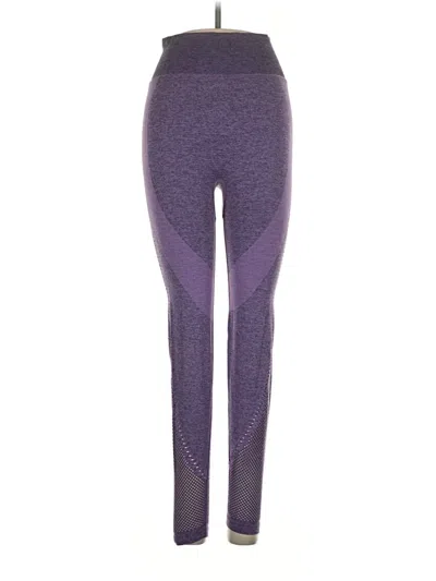 Pre-owned Victoria's Secret Pink Leggings In Purple