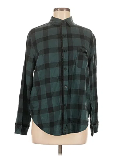 Victoria's Secret Pink Long Sleeve Button Down Shirt In Multi