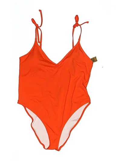 Victoria's Secret Pink One Piece Swimsuit In Orange