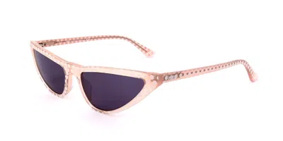 Victoria's Secret Pink Pk0004 72a Occhiali Da Sole Rosa Per Donna In Metallic
