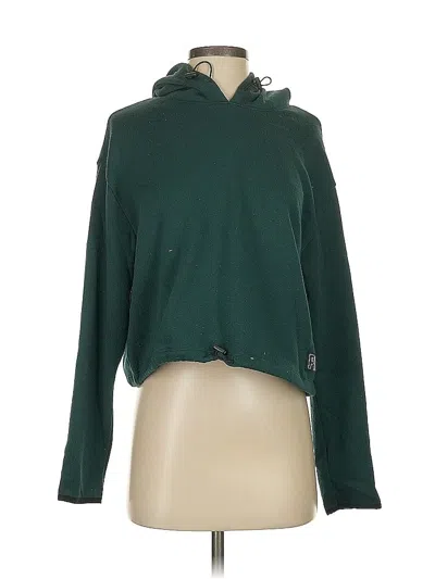 Pre-owned Victoria's Secret Pink Pullover Hoodie In Green
