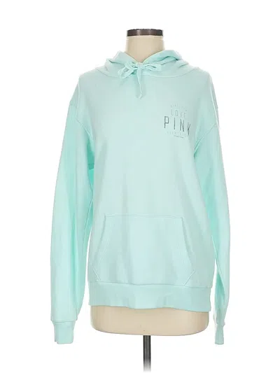 Pre-owned Victoria's Secret Pink Pullover Hoodie In Green