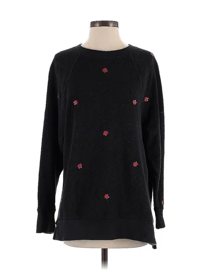 Pre-owned Victoria's Secret Pink Pullover Sweater In Black