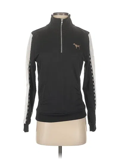 Pre-owned Victoria's Secret Pink Pullover Sweater In Black