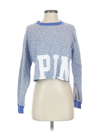 Pre-owned Victoria's Secret Pink Pullover Sweater In Blue