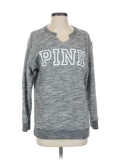 Pre-owned Victoria's Secret Pink Pullover Sweater In Gray