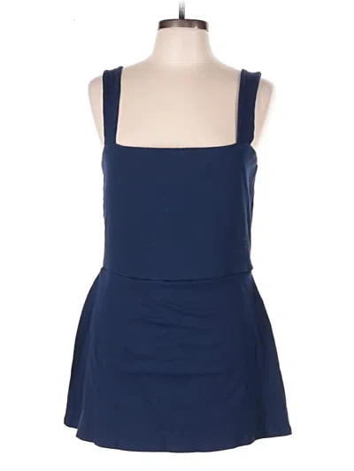 Pre-owned Victoria's Secret Pink Romper In Blue