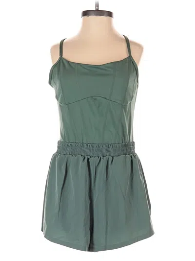 Pre-owned Victoria's Secret Pink Romper In Green