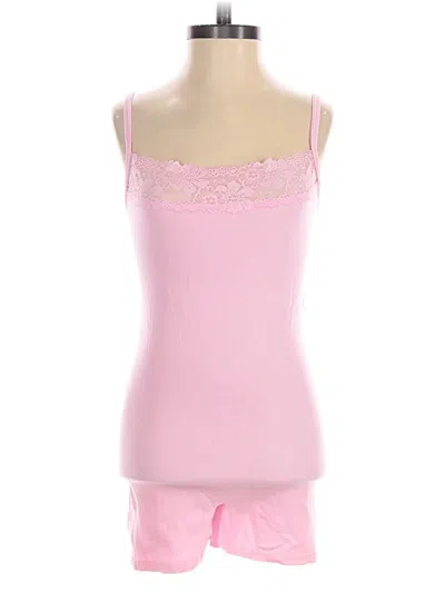 Pre-owned Victoria's Secret Pink Romper In Pink