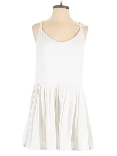 Pre-owned Victoria's Secret Pink Romper In White