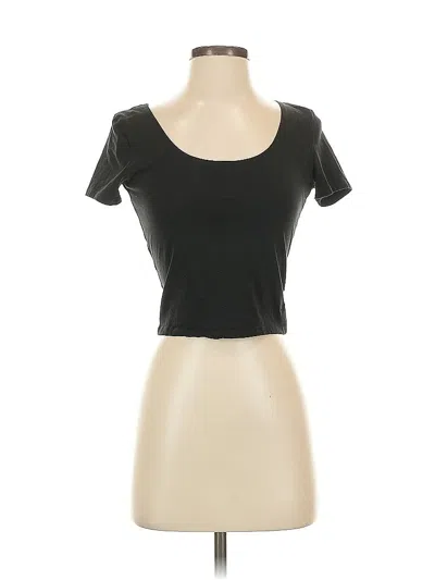 Pre-owned Victoria's Secret Pink Short Sleeve T-shirt In Black