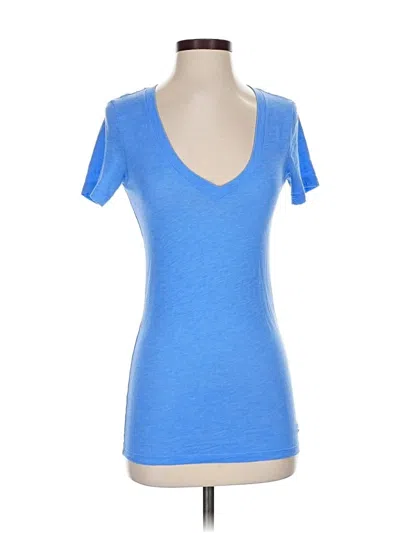 Pre-owned Victoria's Secret Pink Short Sleeve T-shirt In Blue
