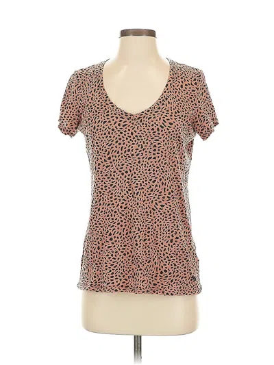 Pre-owned Victoria's Secret Pink Short Sleeve T-shirt In Brown
