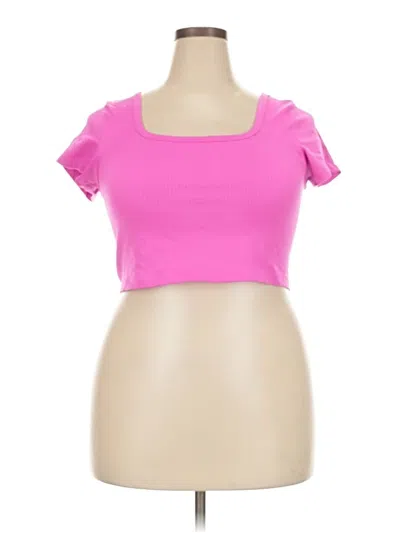 Pre-owned Victoria's Secret Pink Short Sleeve T-shirt In Pink