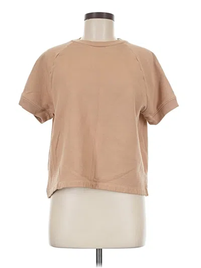 Pre-owned Victoria's Secret Pink Short Sleeve T-shirt In Tan
