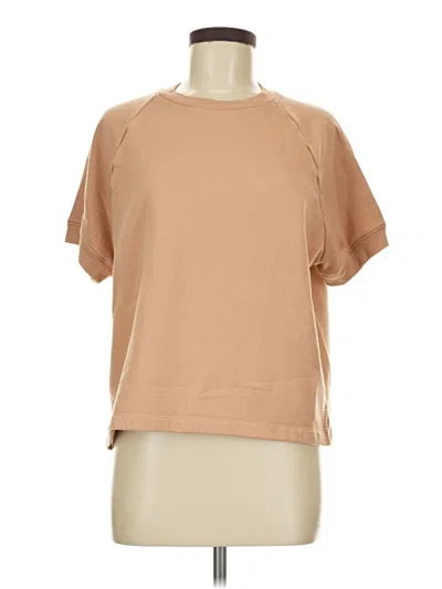 Pre-owned Victoria's Secret Pink Short Sleeve T-shirt In Tan
