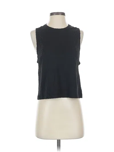 Pre-owned Victoria's Secret Pink Sleeveless T-shirt In Black
