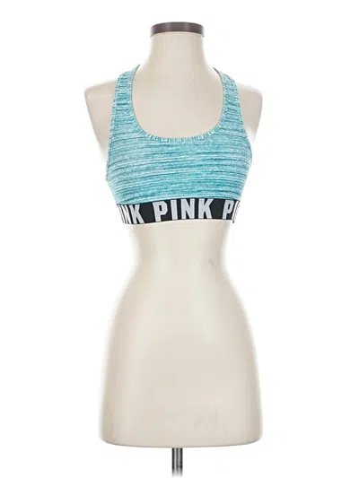 Pre-owned Victoria's Secret Pink Sports Bra In Blue