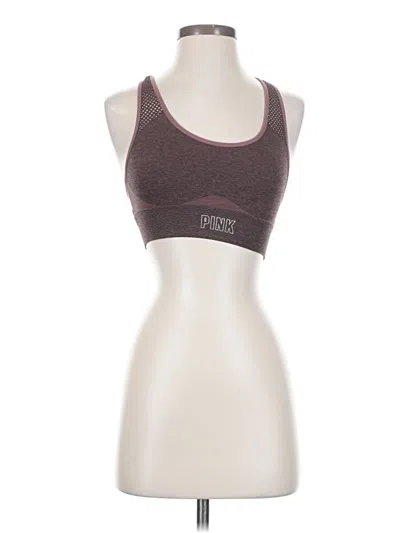 Pre-owned Victoria's Secret Pink Sports Bra In Brown