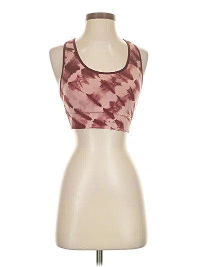 Pre-owned Victoria's Secret Pink Sports Bra In Burgundy