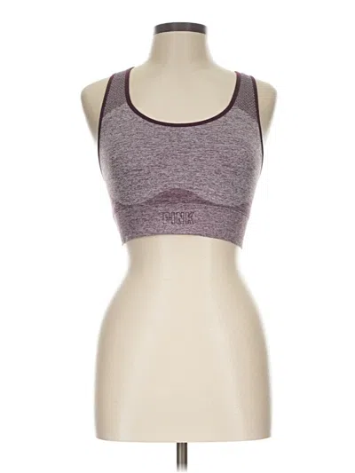 Pre-owned Victoria's Secret Pink Sports Bra In Burgundy