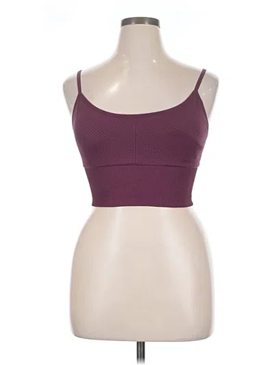 Pre-owned Victoria's Secret Pink Sports Bra In Burgundy