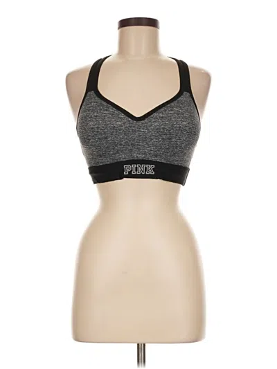 Pre-owned Victoria's Secret Pink Sports Bra In Gray
