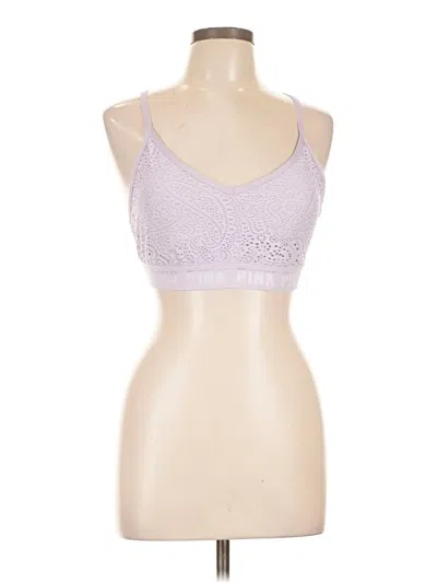 Pre-owned Victoria's Secret Pink Sports Bra In Purple
