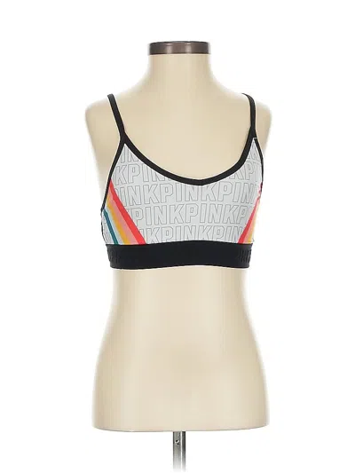 Pre-owned Victoria's Secret Pink Sports Bra In Silver