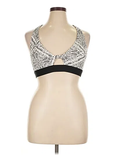 Pre-owned Victoria's Secret Pink Sports Bra In Silver