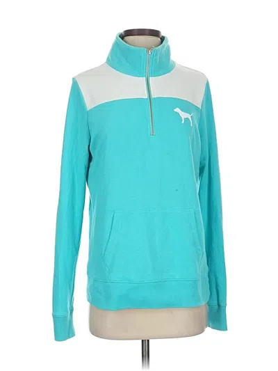 Pre-owned Victoria's Secret Pink Sweatshirt In Blue