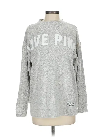 Pre-owned Victoria's Secret Pink Sweatshirt In Silver