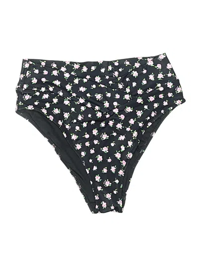 Pre-owned Victoria's Secret Pink Swimsuit Bottoms In Black
